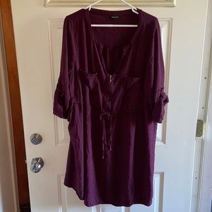 Torrid 3x plum colored dress